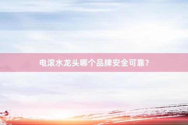 电滚水龙头哪个品牌安全可靠？